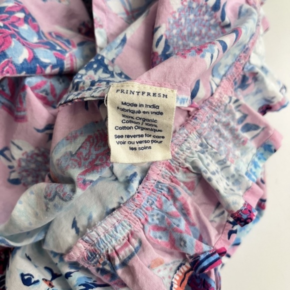 PRINTFRESH Pink Cat Print 100% Organic Cotton Sleep Dress XL Anthropologie - Picture 7 of 9